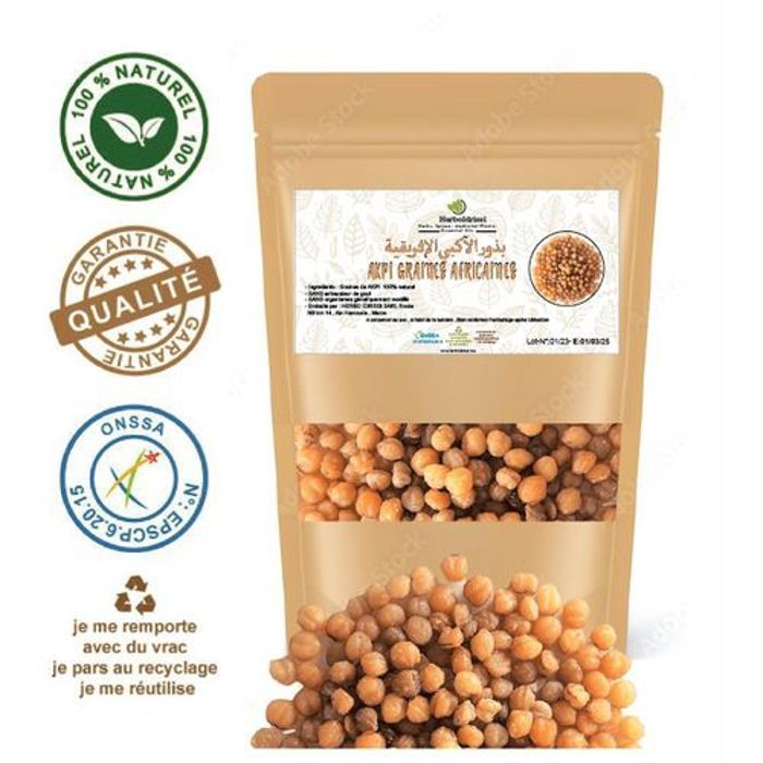 HERBO IDRISSI Akpi Graine Africaine 100g Prise de Masse corporel - Raffermissant