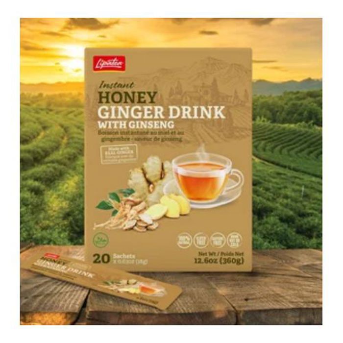 Lipatea Boisson Instantanée ( Gingembre-miel-Ginseng) 20 Sachets Soluble