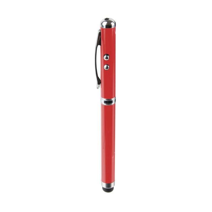 STYLO STYLET LASER LED 4EN1 M24 Rouge