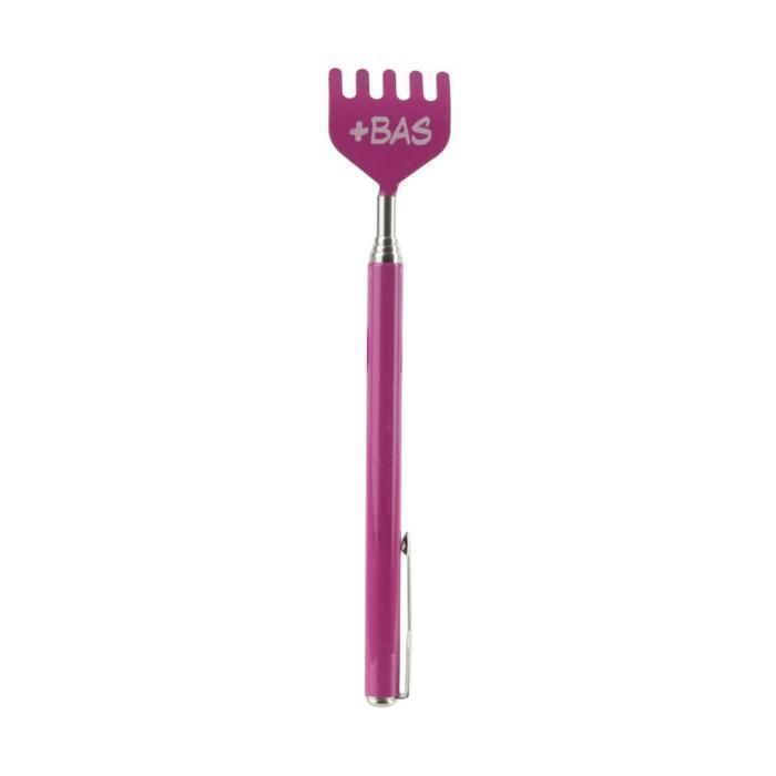 GRATTE DOS TELESCOPIQUE M48 INOX - ROSE