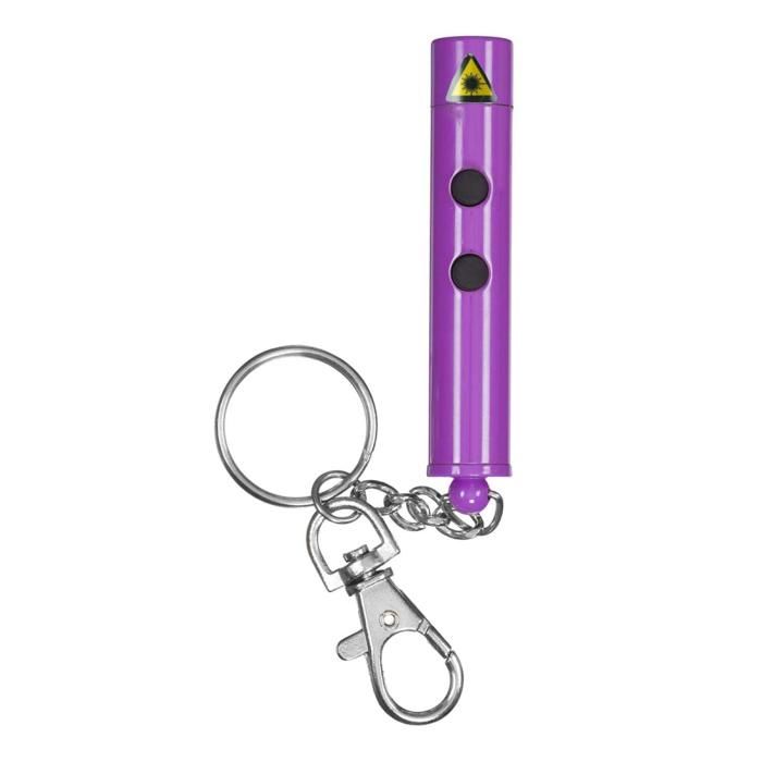 PORTE CLES LAMPE TORCHE LASER M48 Mauve