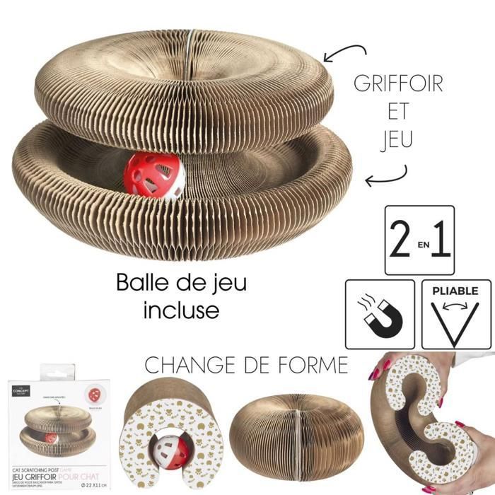 Grattoir rond pour chat The Concept Factory 22*11 cm