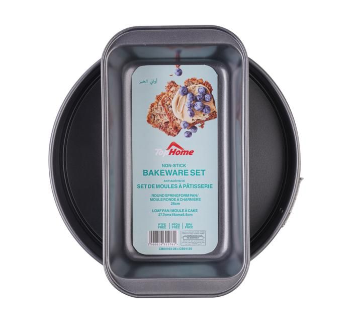 Lot de 2 moules à gâteaux en acier