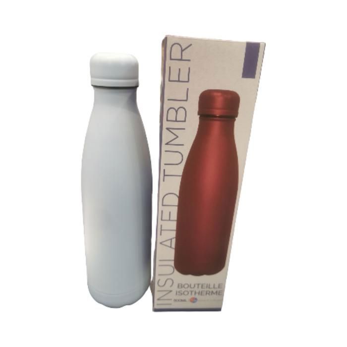 BOUTEILLE ISOTHERME INOX DBLE PAROI 500ML BLEU CI