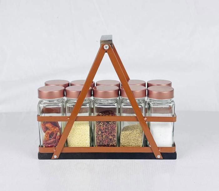 10 POTS A EPICES EN VERRE 120ML
