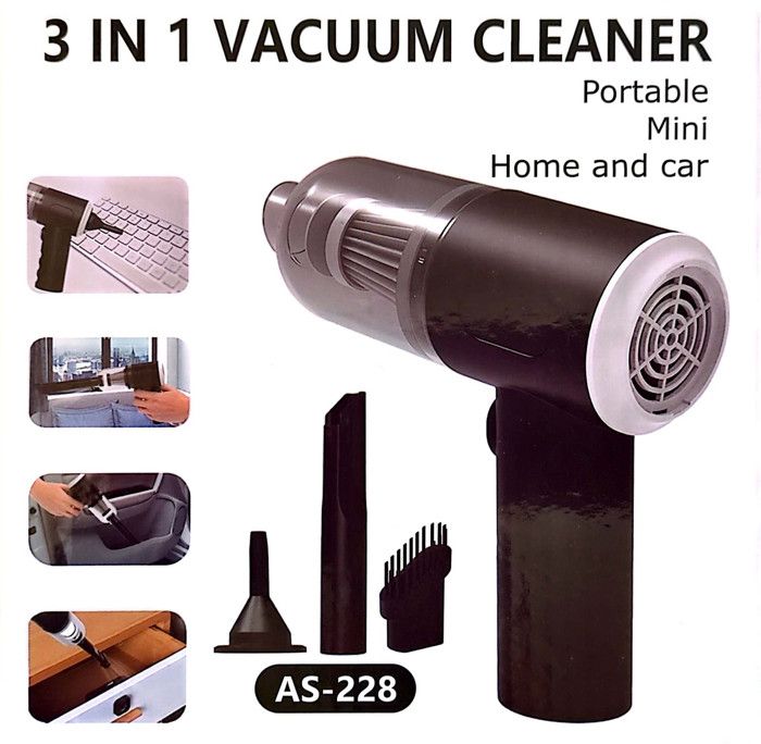 Aspirateur Souffleur à main, sans fil, 3 en 1, portatif pour voitures
