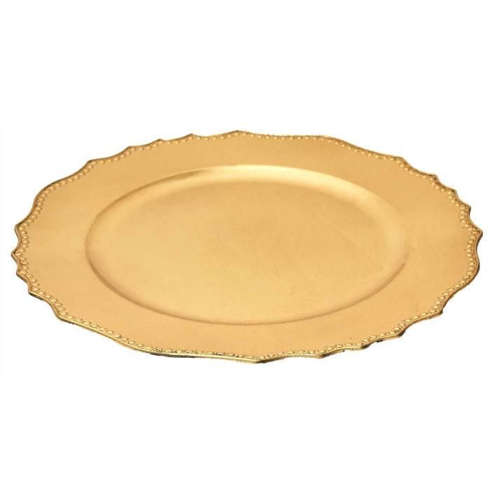 DESSOUS D ASSIETTE GOLD 33CM M12 Simple