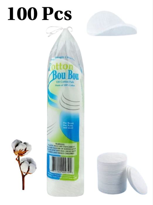Coton Disque. Coton démaquillant dermatologiques.100pcs .