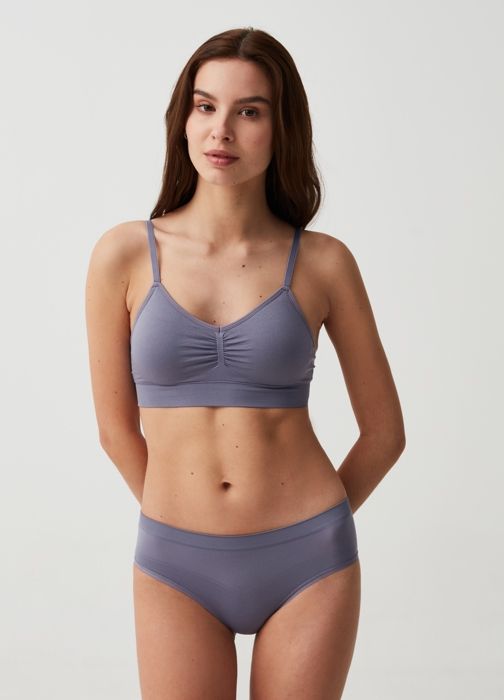 Culotte sans coutures - OVS - The One - Microfibre - Bleu Indigo - Confort unique