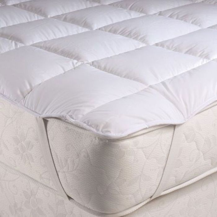 Surmatelas de confort Blanc 90x190 cm - 1 Place - Améliorez Votre Confort de Sommeil