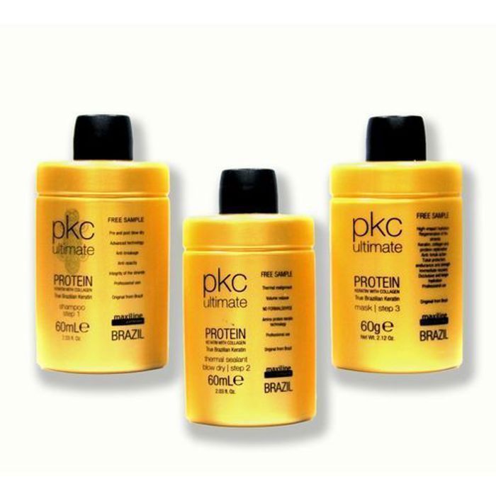 PKC ULTIMATE-PROTÉINE KÉRATINE AVEC COLLAGÈNE 3 Pièce