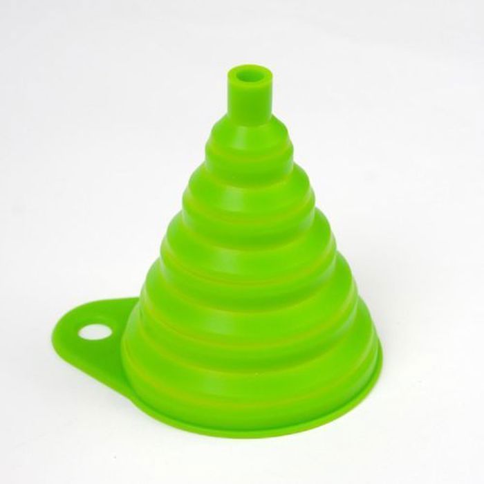 Pack 2 Entonnoirs  Pliant en Silicone Vert