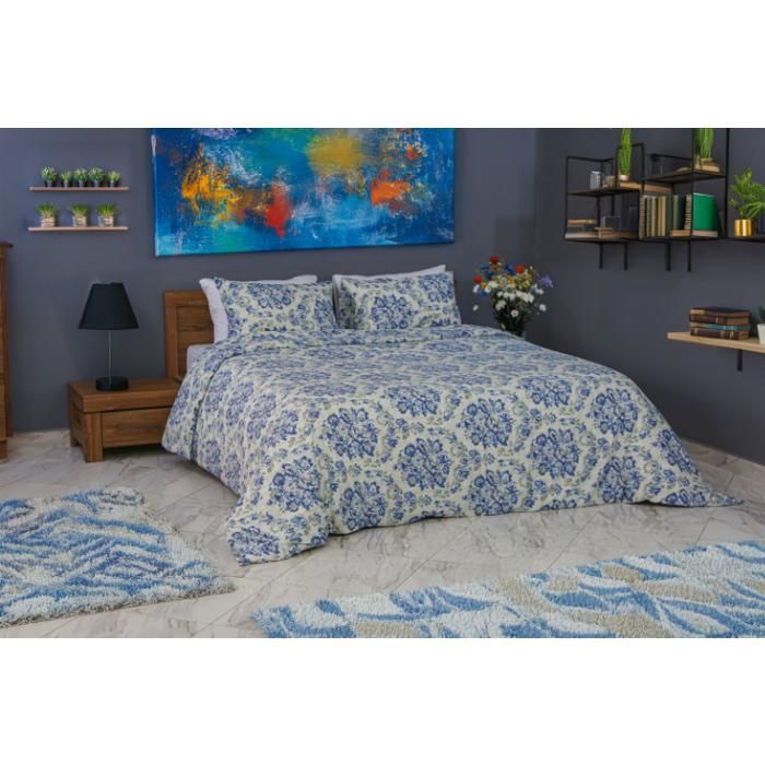 Housse de couette URANUS Antiallergique (2places) + 2 Taies d’oreiller Offerts - (220x240)