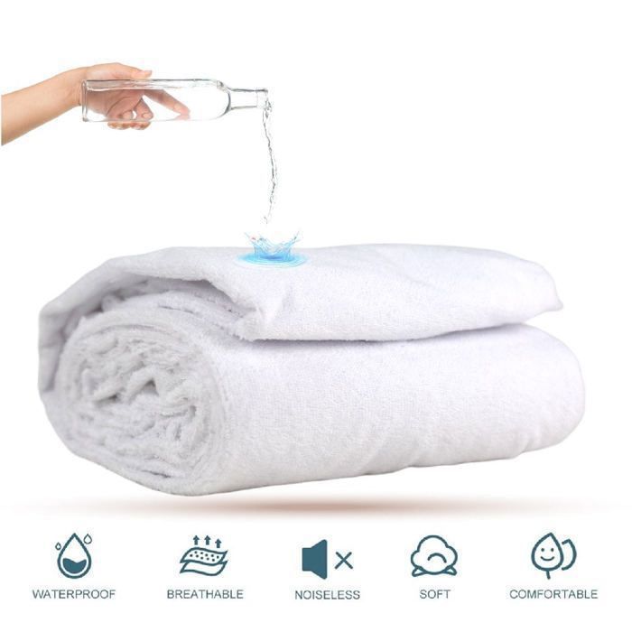 Sur matelas Malabata Sur matelas Malabata de confort Blanc - 1 Place (120x190)  - Améliorez Votre Confort de Sommeil