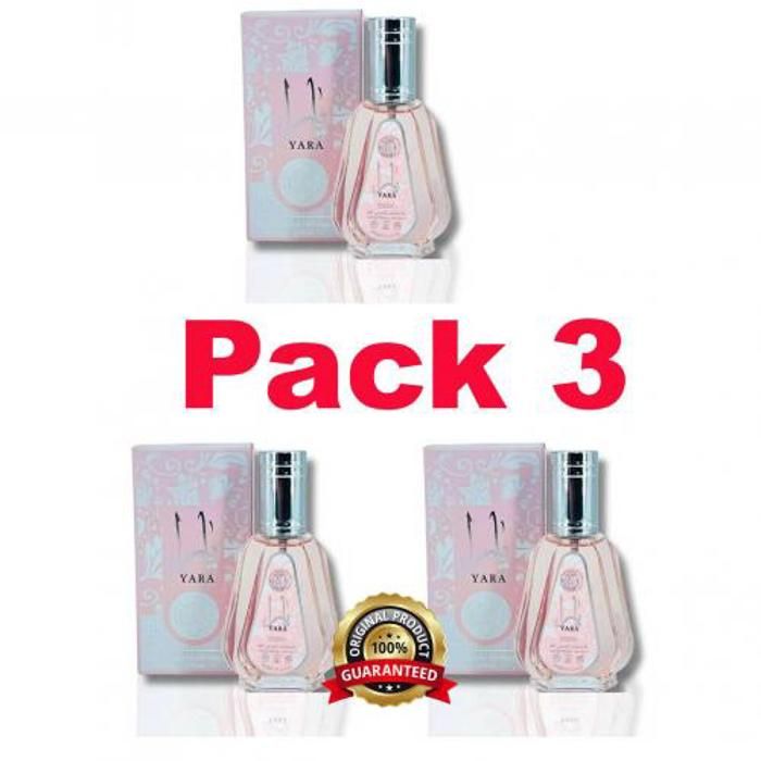 Packs de 3 Eau de Parfum Yara Pink  50ml - pour femme ORIENTAL
