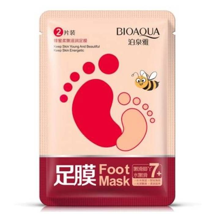Masque pour les pieds doux et hydratant au miel