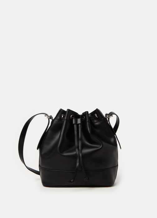 Sac seau avec bandoulière- Noir