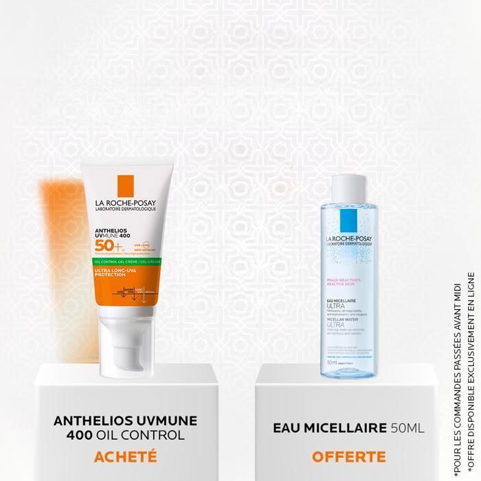 LA ROCHE-POSAY ANTHELIOS XL CRÈME SOLAIRE MATIFIANTE INVISIBLE SPF50+ PEAU MIXTE À GRASSE ACNÉIQUE | 50ML