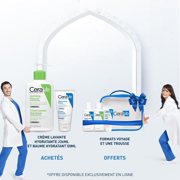 CERAVE PACK CREME LAVANTE HYDRATANTE 236 ML + BAUME HYDRATANT 50 ML