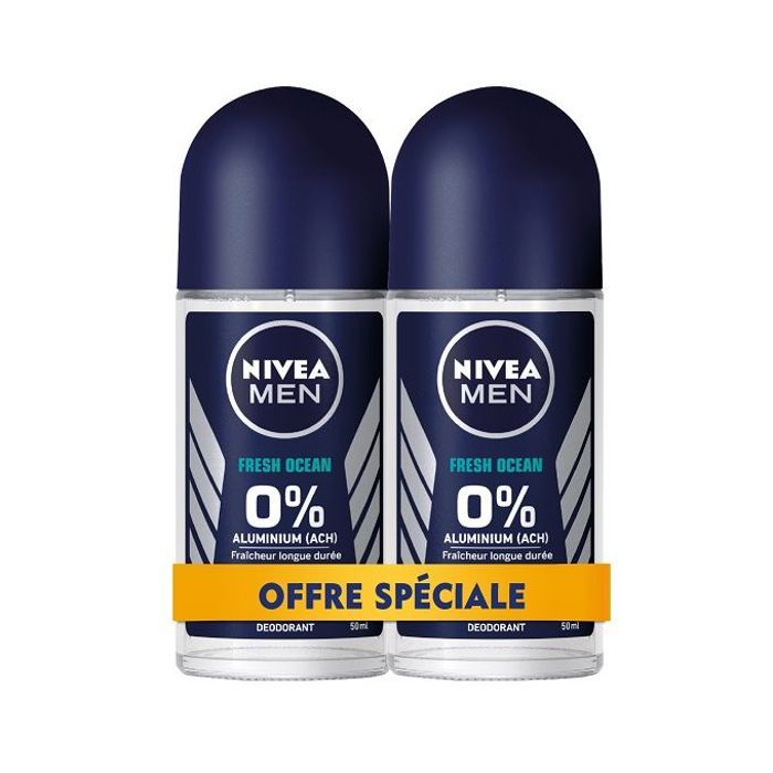 Déodorant Homme - Fresh Ocean - Roll-on 50mlx2