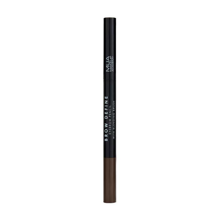 MUA BROW DEFINE CRAYON À SOURCILS AVEC PINCEAU MÉLANGEUR - BRUN FONCÉ