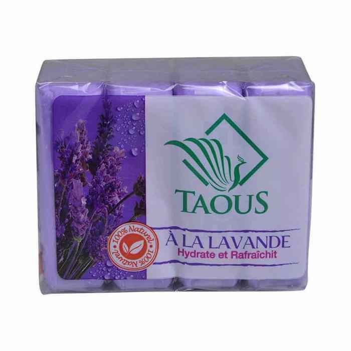Savon à la lavande hydrate et rafraîchit 4x125g - TAOUS