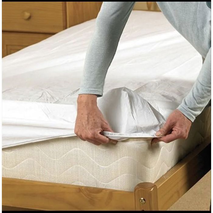Housse protège matelas imperméable norme européenne - 90*190 cm - Blanc