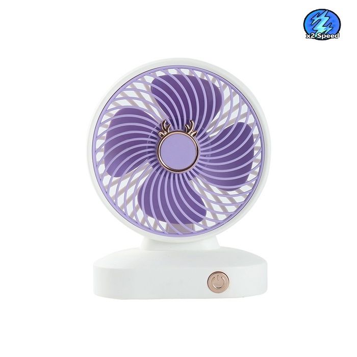Ventilateur electrique Portable Rechargeable USB Double vitesse réglable