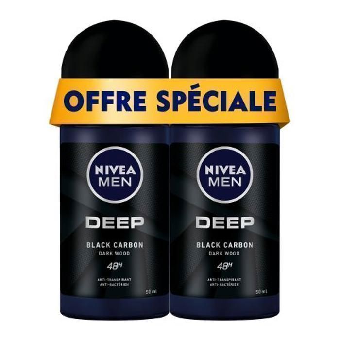 Déodorant DEEP -Pour Homme - Roll-on 50mlx2