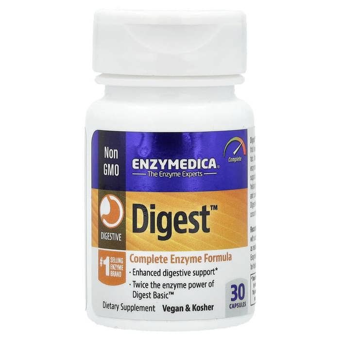 Enzymedica - Digest, Complete Enzyme Formula, 30 Capsules