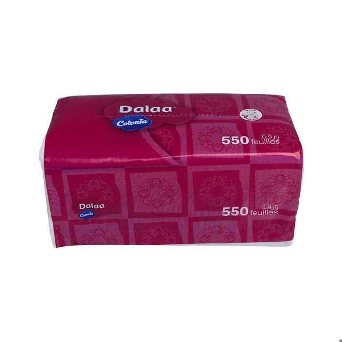Mouchoirs blancs Cotonia 2 plis x550u - DALAA