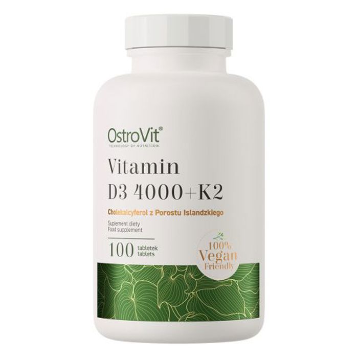 Vitamin D3 4000 IU + K2 VEGE - 100 tabs