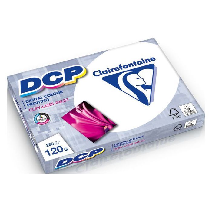 Papier de présentation DCP ,Blanc, A4, 120 g paquet 250 feuilles