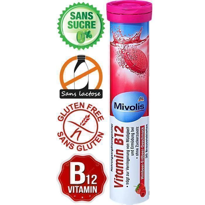 Pack 6 Pièces vitamine B12 (sans sucre ajouté) Made in Germany