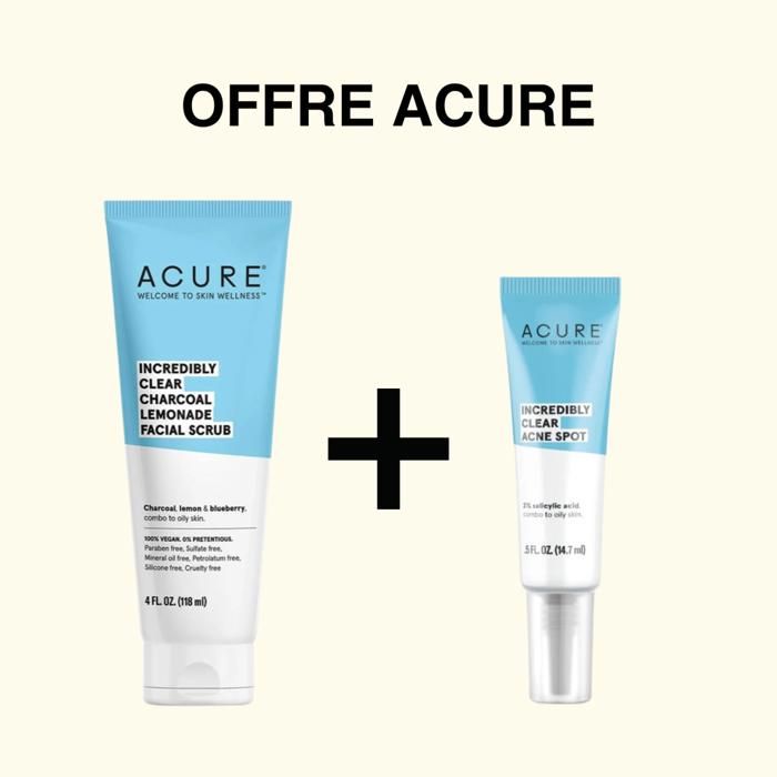 Acure-Pack STOP Acne = Scrub Charcoal + Acne Spot