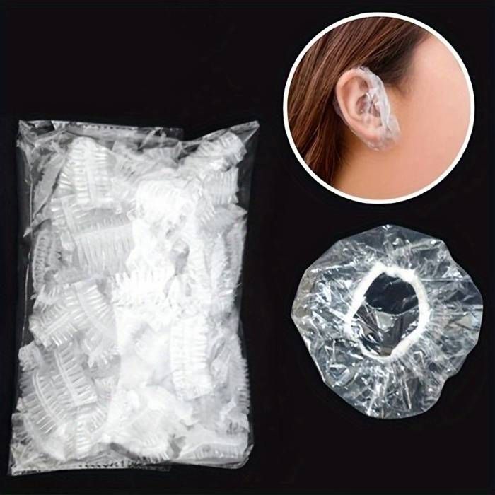 Lot de 100 protège-oreilles jetables en plastique