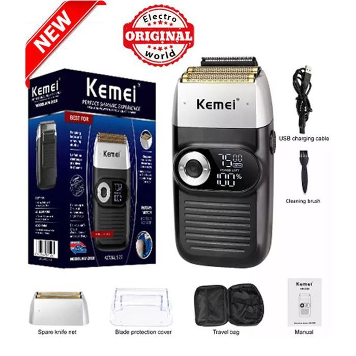 Kemei Rasoir finition KM-2026 électrique rechargeable