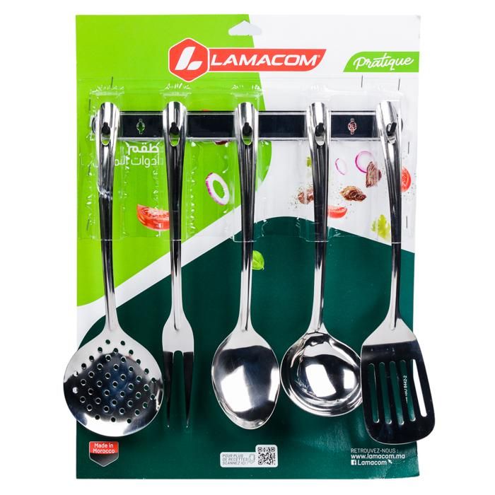 PENDERIE INOX 5 ÉLÉMTS+SUPPORT