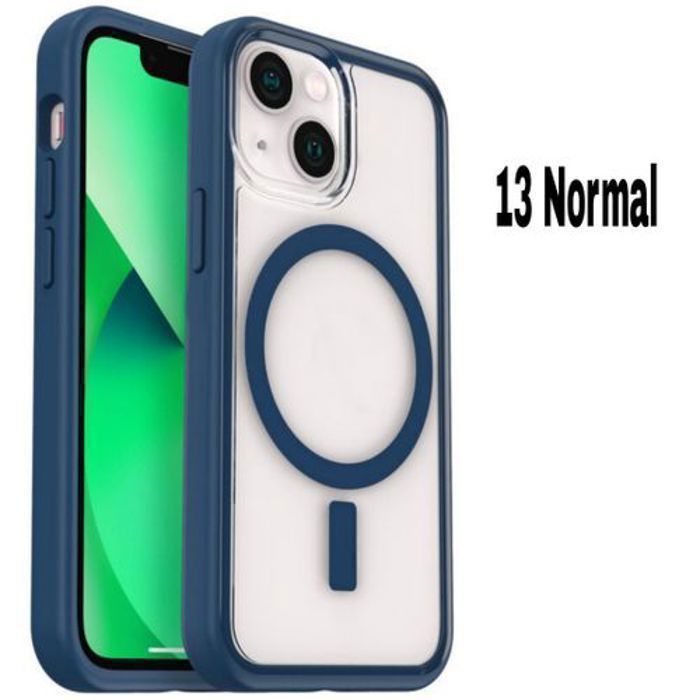 Pochette Iphone 13, Transparente Touch Confort,Wireless Bleu
