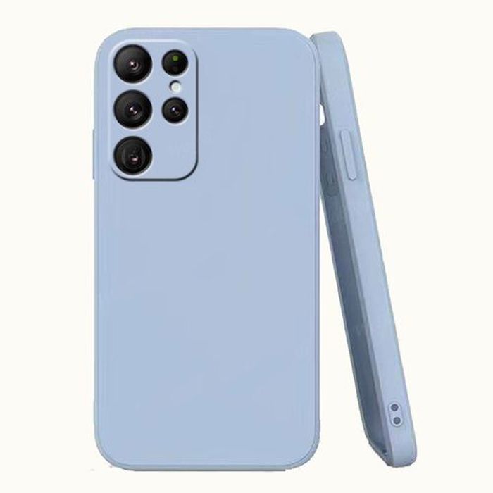 Pochette Silicone Samsung S22 Ultra 5G Cover Bleu Ciel