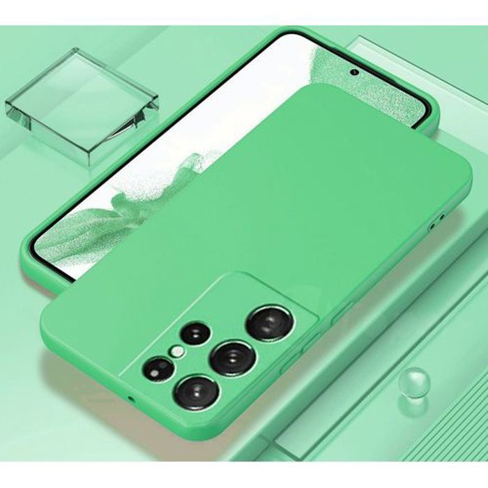 Samsung Galaxy S22Ultra, Confort Touch,Case Vert Pistache
