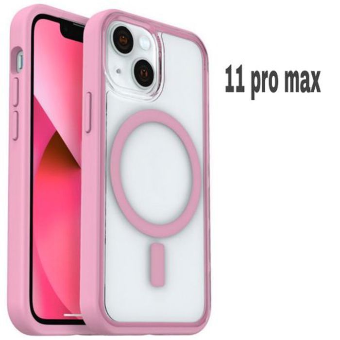 Pochette Iphone 11 Pro Max, Transparente Touch Confort,Wireless Rose