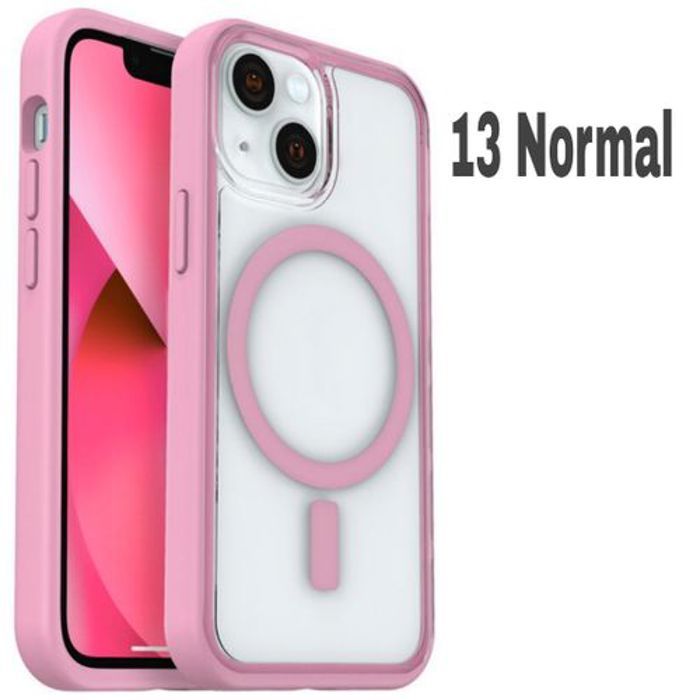Pochette Iphone 13, Transparente Touch Confort,Wireless Rose