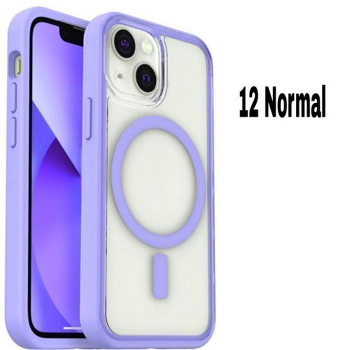 Pochette Iphone 12, Transparente Touch Confort,Wireless Mauve