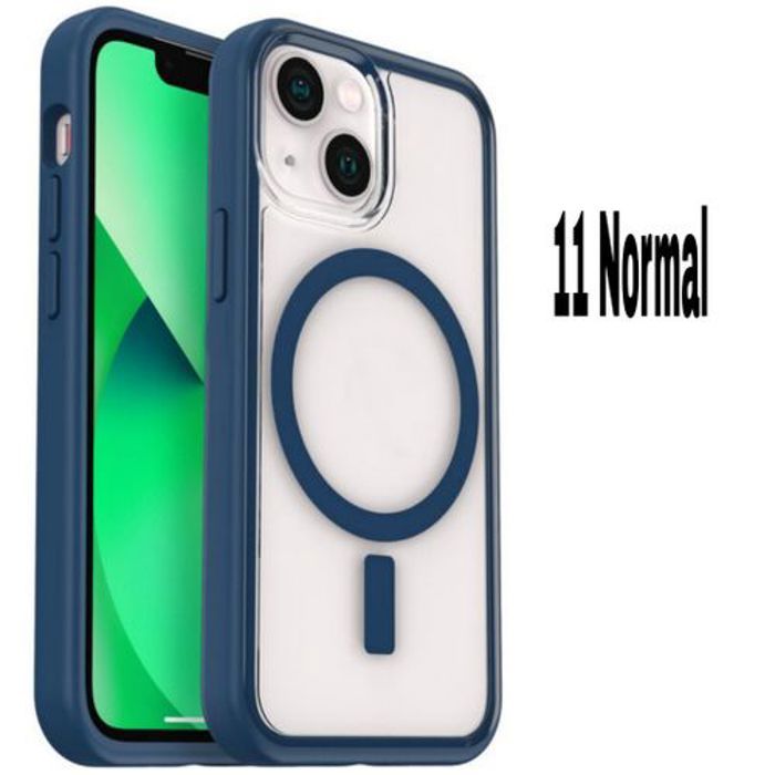 Pochette Iphone 11, Transparente Case Touch Confort,Wireless Bleu