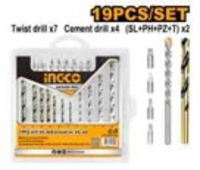 Jeu de forets et embouts 19 pièces