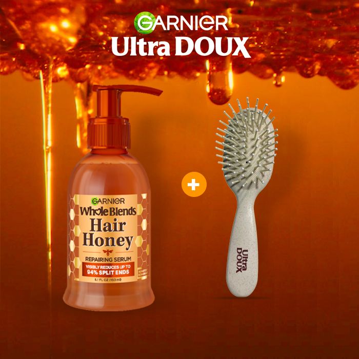ULTRA DOUX HAIR HONEY REPAIRING SERUM  + BROSSE ECO FRIENDLY