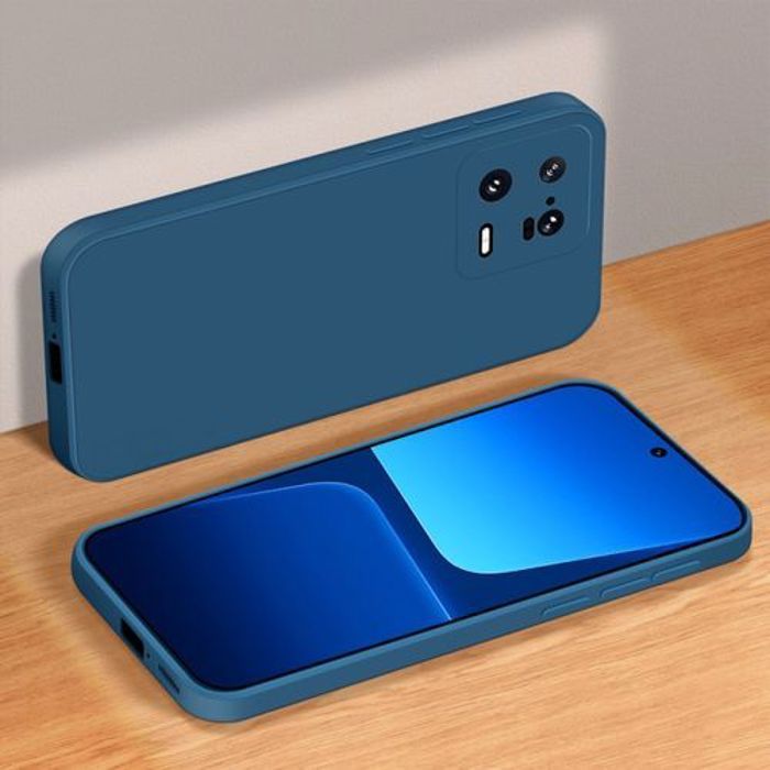 Coque de téléphone - GÉNÉRIQUE - Xiaomi 13 Pro - Silicone - Bleu Marine - Protection complète