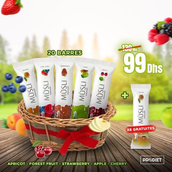 Pack de 20 barres MUSLI