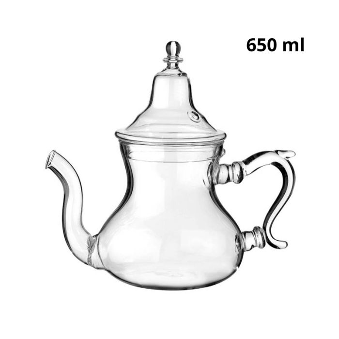 Théière en verre marocaine 650ml